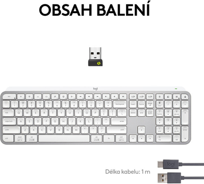 Tastierë Logitech MX Keys S, e bardhë