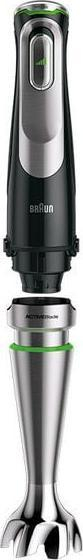 Blender dore Braun MultiQuick 9 MQ 9195XLI, 1200W, enë 2L, i zi inoks