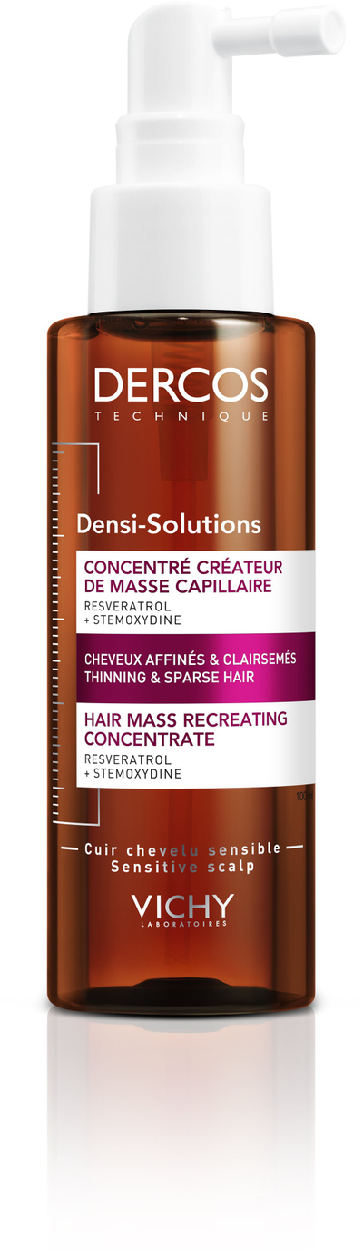 Koncentrat për flokë Vichy Dercos Densi-Solutions, kundër rrallimit, 100 ml, kafe
