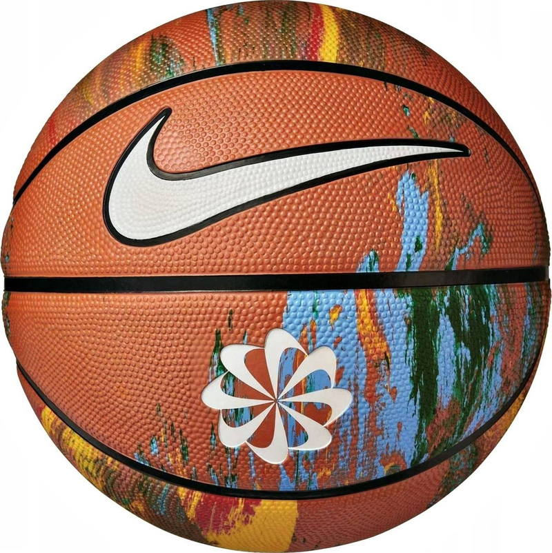 Top basketbolli Nike Basketball Ball 6 Multi, madhësia 6, për jashtë, shumëngjyrësh