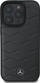 Këllëf telefoni Mercedes MB Waves Leather për iPhone 16 Pro Max 6.9", lëkurë, gri e errët