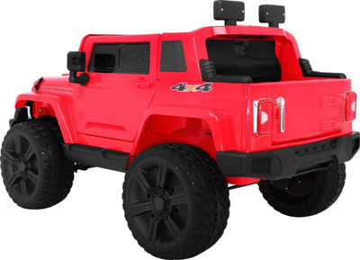 Makina elektrike për kalamaj Ramiz Mighty Jeep, 12V, 4x4, e kuqe