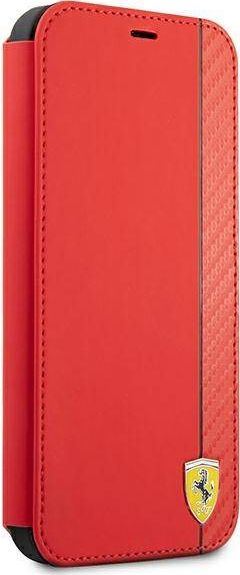 Këllëf libri Ferrari On Track për iPhone 13 6.1", me kapak, i kuq