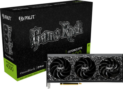Kartelë grafike PALiT GeForce RTX 4090 GameRock OmniBlack, 24GB GDDR6X