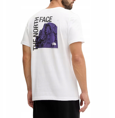 Bluzë unisex The North Face Half Dome Photo Backprint, pambuk, e bardhë