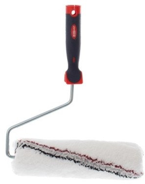 Ролер за бојадисување Haushalt Rx025 Micro, 25 cm, со рачка, бел