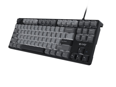 Tastierë mekanike gaming Fury Kanabo K2 TKL, me kabllo, me drita, gri me të zezë
