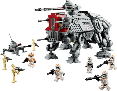 Set lodër LEGO Star Wars AT-TE Walker 75337, model për ndërtim, mbi 1000 copa, shumëngjyrësh