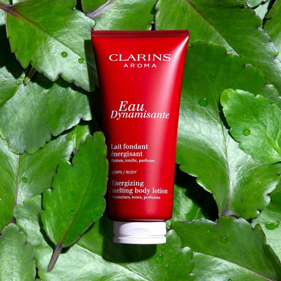 Krem trupi Clarins Eau Dynamisante Energizing Melting Body Lotion, hidratues, 200ml, transparent