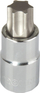 Bit dops TORX Proline T10, 1/4", 37mm, ngjyrë metalike