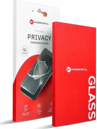 Xham mbrojtës Forcell Privacy për iPhone X, Xs, 11 Pro, xham i temperum, black