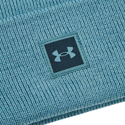 Kapelë beanie Under Armour Halftime Knit, akrilik, një masë, blu