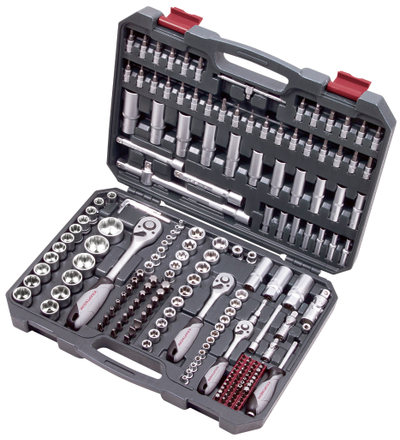 Set çelësa dhe fole Kraftwerk 204.104.800, Basic, 1/4" + 3/8" + 1/2", 200 pjesë