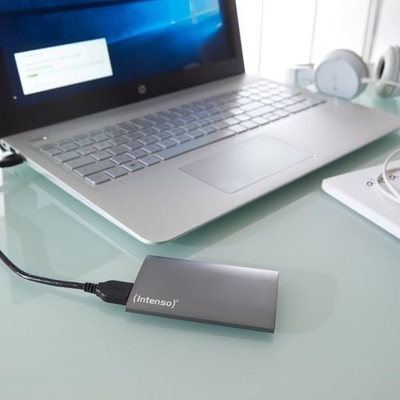 SSD i jashtëm Intenso Portable SSD Premium Edition, 256GB, USB 3.2, gri