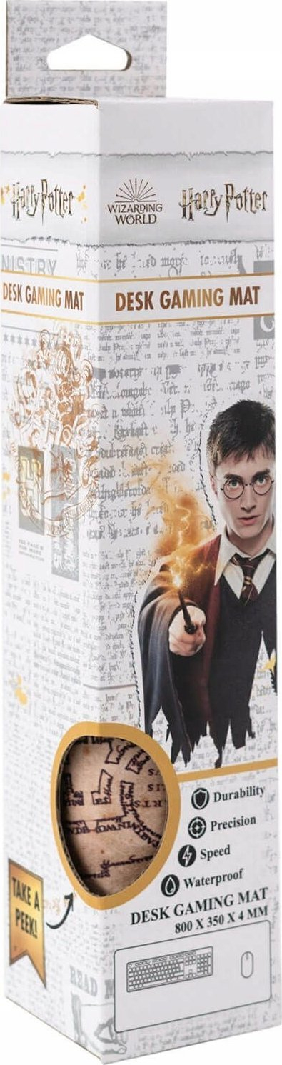Mousepad Harry Potter Marauders Map XL, tekstil, rezistent ndaj ujit, shumëngjyrësh