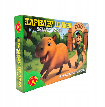 Lojë shahu Alexander Capybaras in Action Escape from the Zoo, për fëmijë 5+, shumëngjyrëshe
