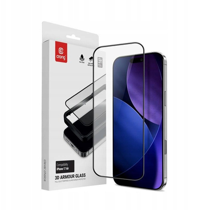 Mbrojtëse ekrani xham i temperuar Crong 3D Armour Glass, për iPhone Air, transparencë e qartë