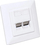 Prizë rrjeti Intellinet Flush Mounted, 2x RJ45 Cat6 10G, STP, e bardhë