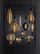 Llambë dekorative LED Atmosphera Twisted Amber G200, 6W, xham amber