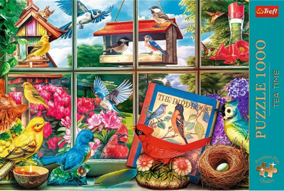 Puzzle Trefl Tea Time World of Birds, 1000 copa, shumëngjyrësh