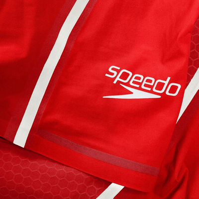 Kostum gare noti për goca Speedo Fastskin LZR Pure Intent 2.0 Openback Kneeskin, kompresion i lartë, i kuq me të bardhë