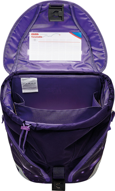 Set çante shkolle Herlitz SoftLight Plus Space Girl, 6 pjesë, material poliestër, ngjyrë vjollcë