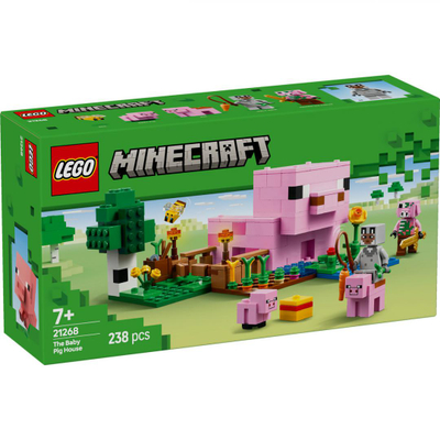 Lodra LEGO Minecraft The Baby Pig House, set ndërtimi, për fëmijë