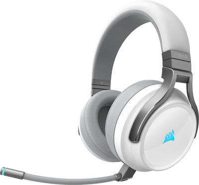 Kufje wireless Corsair Virtuoso Wireless RGB (CA-9011186-EU), 40,000 Hz, 109 dB / mW, 300 g, të bardha