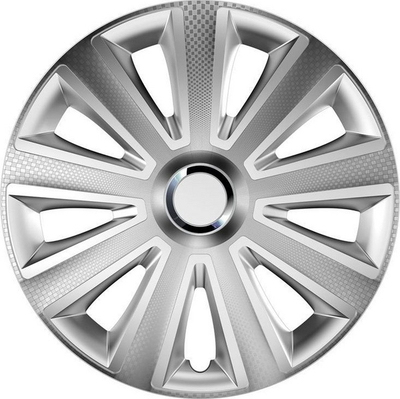 Капаци за тркала Versaco Aviator Carbon 10449, 15\", сет, сиви
