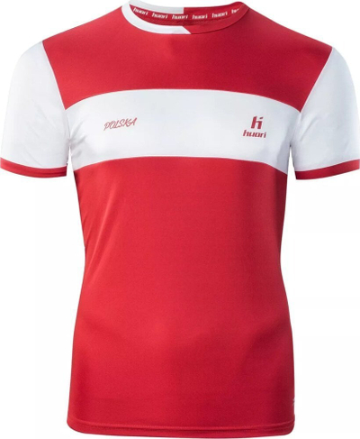 Bluzë sport Huari Alumni Poland për burra, poliester, masa M, e bardhë