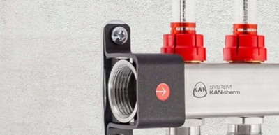 Kolektor ngrohje Kan-Therm InoxFlow RNN, 6 qarqe, 1 1/4", inox
