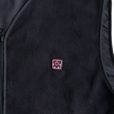 Елек со греење Glovii Heated Fleece Vest, XXL, црн