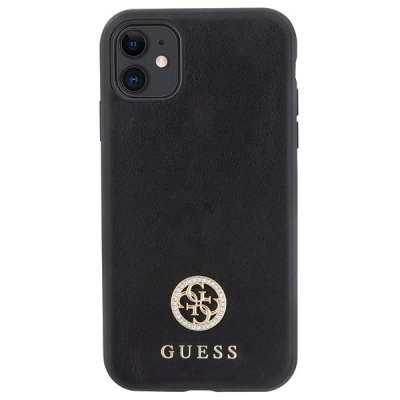 Kapak telefoni Guess GUHCN61PS4DGPK, për iPhone 11 XR 6.1", hardcase, i zi