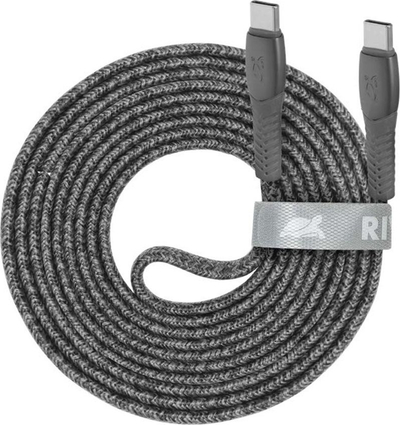 Kабел USB Rivacase PS6105 GR21, USB-C во USB-C, 2.1m, сива