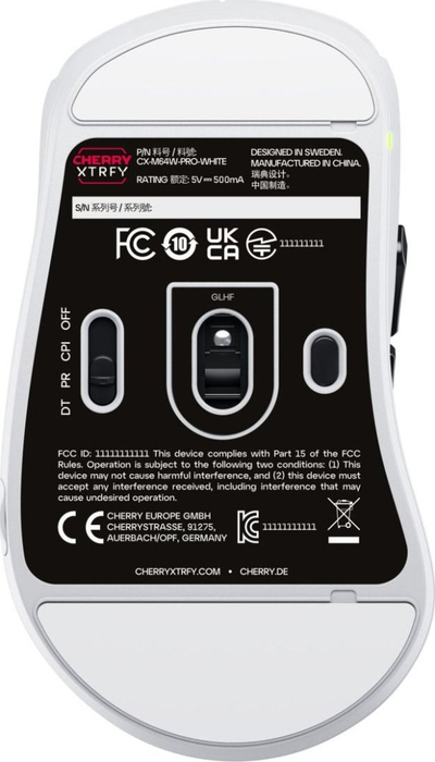 Maus gaming CHERRY XTRFY M64 Pro Wireless, 8000 Hz, 55 g, i zi