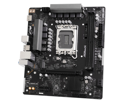 Pllakë amë ASRock H810M-H, Micro ATX, DDR5, e zezë