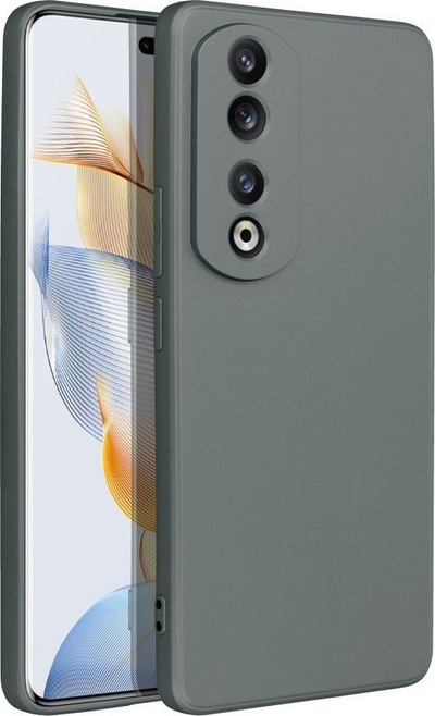 Mbështjellës telefoni për Honor 90 Pro 5G, Metallic Case, gri