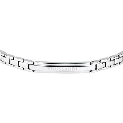 Byzylyk për meshkuj Trussardi T-Steel TJAXV24, i argjendtë