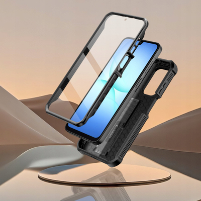 Kapak telefoni Tech-Protect KEVLAR CAM+, për Samsung Galaxy A17 4G 5G, me mbajtëse, i zi