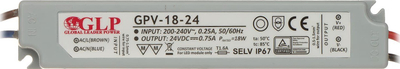 Furnizues energjie LED LPG, 18W, 24V, IP67