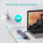 HUB Choetech, HUB-M20, USB-C, 3x USB-A 3.0, HDMI 4K, VGA, PD 100W, RJ45, приклучок, читач на картички
