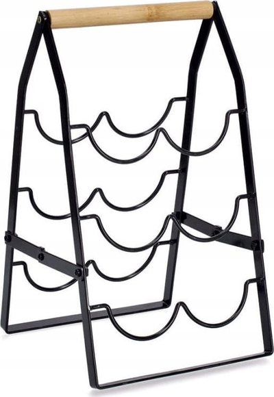 Raft vere Zeller Present, 6 shishe, metal dhe bambu, i zi