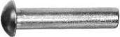 Perçin çeliku i galvanizuar me kokë të rrumbullakët 5x25 mm, argjend