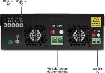 Inverter diellor hibrid Qoltec Monokrystal, 1.5kW 2KVA, 80A, i bardhë