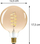 Llambë Atmosphera Amber LED Globe, 4W, E27, qelibar