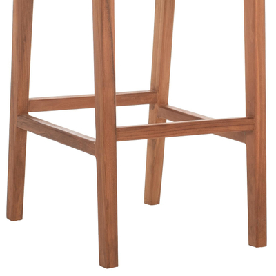 Stol bari prapa me dru teak & litar 40×53×89 cm (HM9381.01)