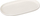 Pjatë ovale Secret de Gourmet Nora, 30x18 cm, porcelan, e bardhë