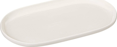 Pjatë ovale Secret de Gourmet Nora, 30x18 cm, porcelan, e bardhë