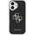 Kisë telefoni Guess Hardcase 4G Grained Big Logo GUHCP17SPG4SMCEK, për iPhone 17, lëkurë eko, e zezë