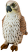 Lodër pelushi LEAN Toys Peregrine Falcon, 30 cm, gri